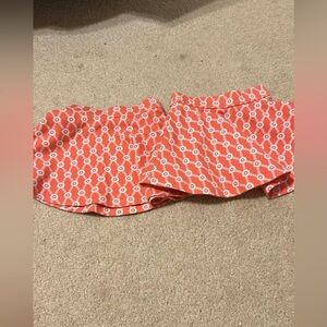 Janie and Jack Red Patterned Kids Shorts
